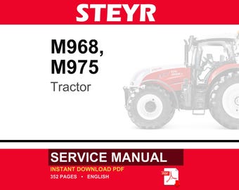 Steyr M968, M975 Traktor Service Reparatur Werkstatt-Handbuch Service-Handbuch | Sofort PDF Download