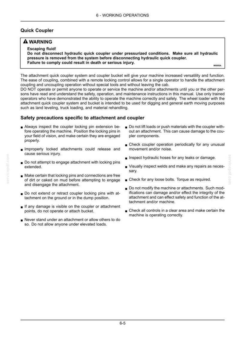 New Holland W110C Wheel Loader Operator Owners Operation Manual | Instant PDF Download image 7