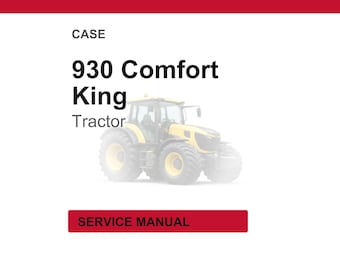 Case 930 Comfort King Tractor Service Repair Workshop Manual PDF | Instant PDF Download