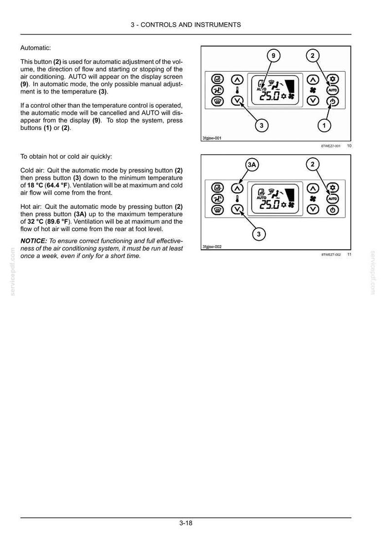 May include: Diagram of an air conditioning control panel with buttons and a digital display showing 25.0 degrees. The panel includes buttons for adjusting temperature and airflow.