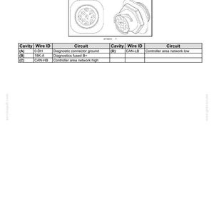 May include: Diagram of electrical connectors, labeled 'Harnesses and connectors - Component diagram 18 - Diagnostic'. Includes illustrations of the connectors and a table detailing cavity, wire ID, and circuit information. Text includes 'Connector DIA - Diagnostic'.
