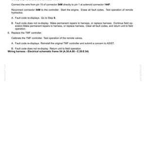 May include: A white document titled "DISTRIBUTION SYSTEMS - FAULT CODES" with instructions for wiring and troubleshooting. Includes steps for connector and controller replacement, with measurements in feet and inches.