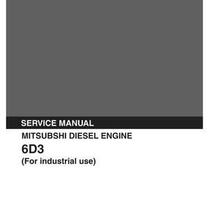 Manual de servicio y reparación del motor diésel Mitsubishi 6D31, 6D31-T / Descarga instantánea en PDF imagen 3