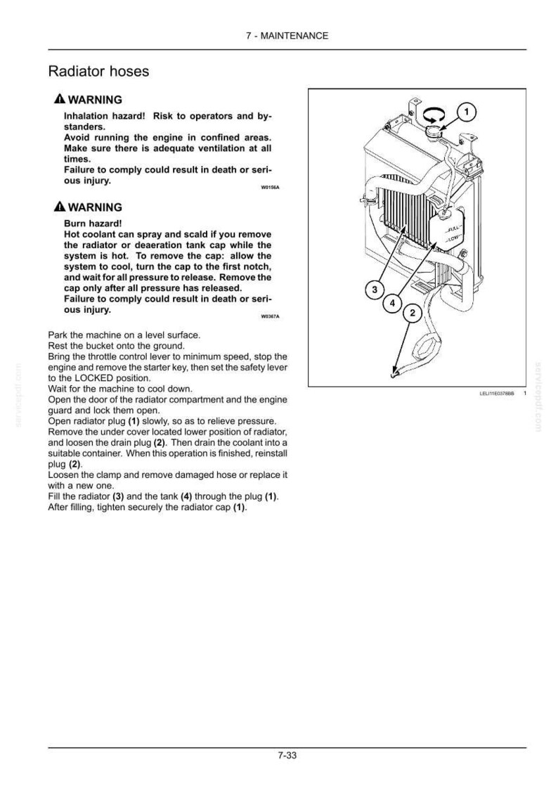 Manual de operación y mantenimiento de la miniexcavadora New Holland E35b Sr, E39B SR / Descarga instantánea en PDF imagen 8