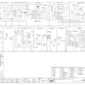 May include: A detailed electrical schematic diagram printed on white paper. The diagram features numerous interconnected symbols, lines, and text labels, illustrating the electrical systems of a vehicle. The title "ELECTRICAL SCHEMATIC" is visible.