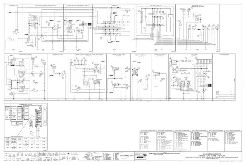 May include: A detailed electrical schematic diagram printed on white paper. The diagram features numerous interconnected symbols, lines, and text labels, illustrating the electrical systems of a vehicle. The title "ELECTRICAL SCHEMATIC" is visible.