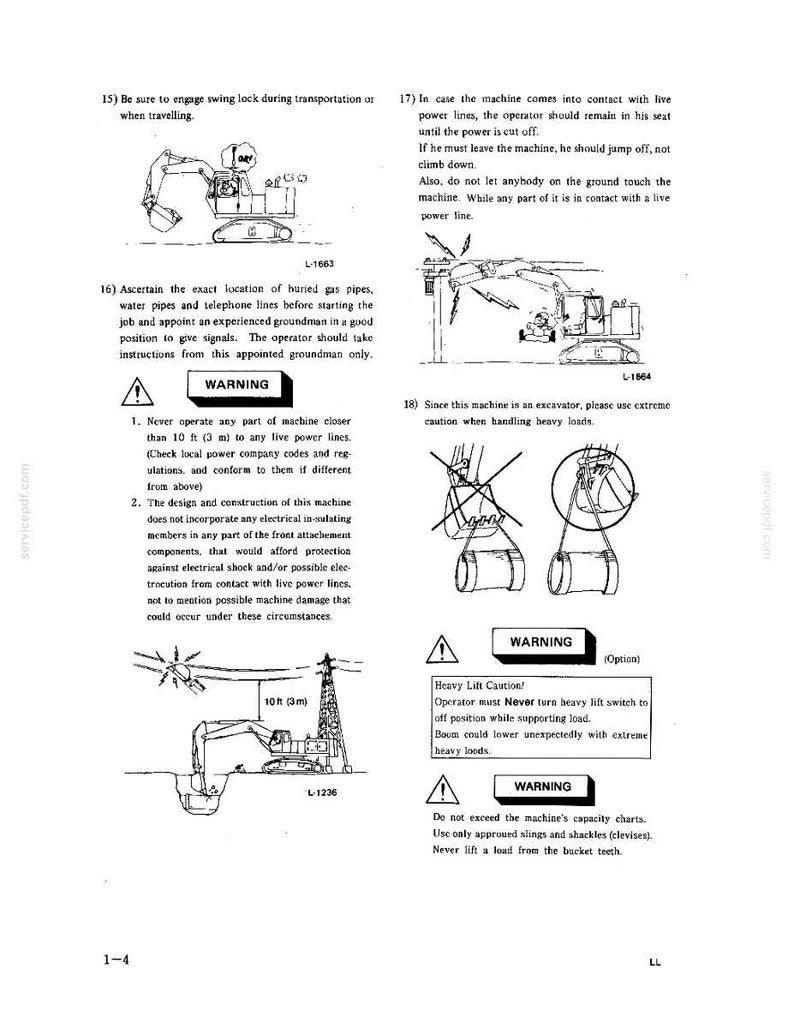 Kobelco MD240B LC Hydraulic Excavator Operator Owners Operation Manual | Instant PDF Download image 3