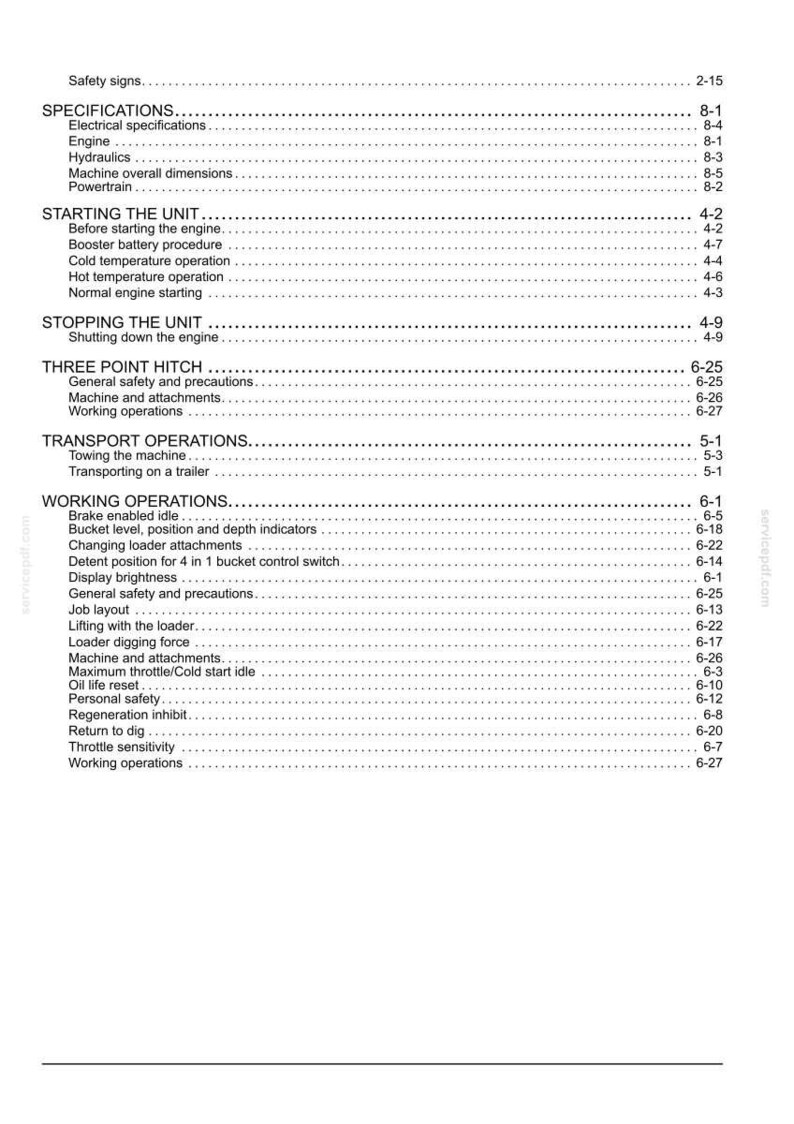 Manuel d'utilisation pour l'opérateur du chargeur/chargeuse New Holland U80C Tier 4 | Téléchargement instantané du PDF image 11