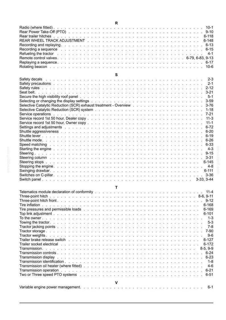 Steyr 4115, 4125, 4135, 4145, 6145 PROFI Classic Tier 4B (final) Tractor Operator Owners Operation Manual | Instant PDF Download image 10