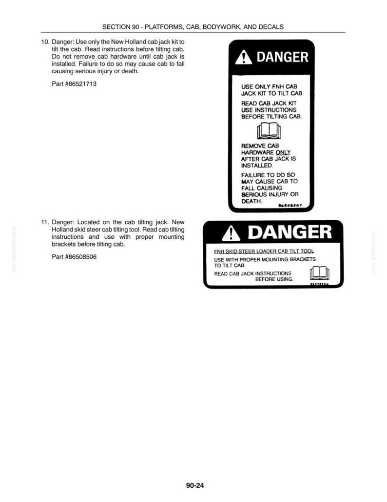 New Holland LS180, LS190 Skid Steer Loader Service Repair Workshop Manual | Instant PDF Download image 11