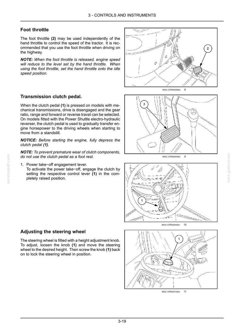 New Holland T4.75v, T4.85v, T4.95v, T4.105V Tractor Operator Owners Operation Manual | Instant PDF Download image 5