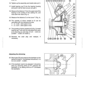 May include: Technical diagram from a manual, labeled "SECTION 70 - EJECTION." It includes detailed illustrations of mechanical components with callouts and measurements in inches. Instructions are provided for assembly and adjustment.