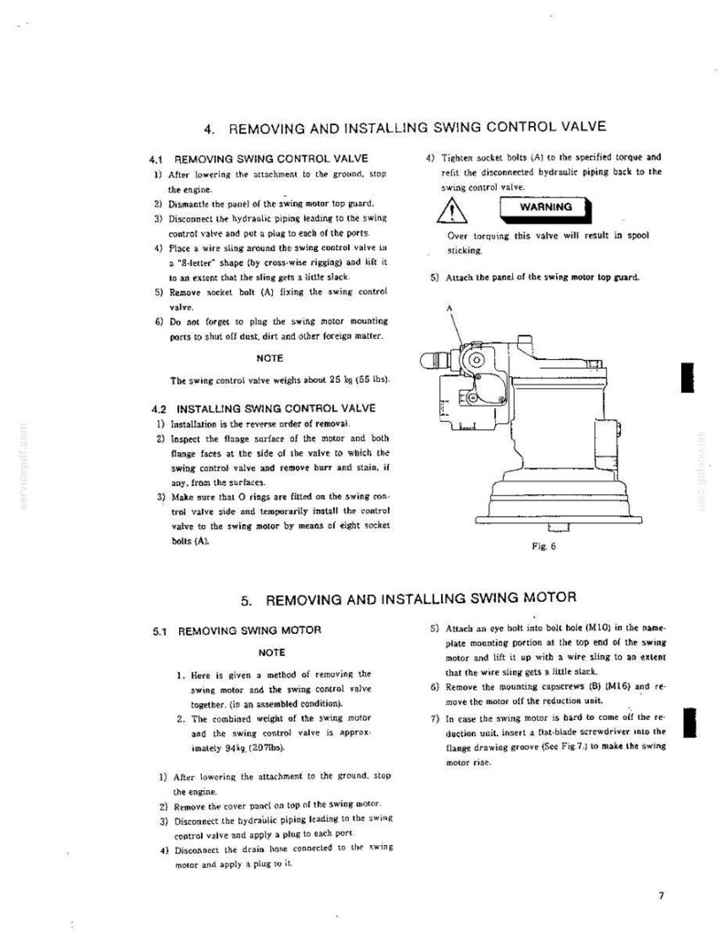 Manual de servicio y reparación para la excavadora hidráulica Kobelco K909 II / Descarga instantánea en PDF imagen 5