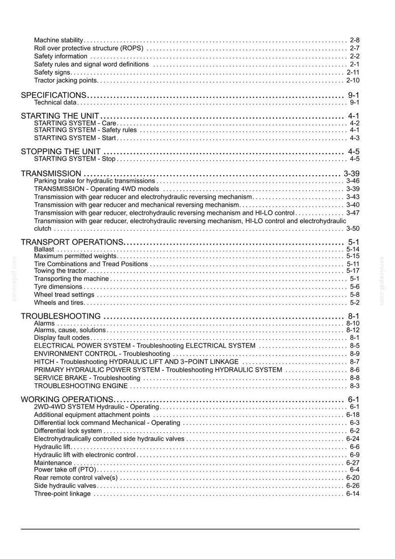 New Holland T4030f, T4040f, T4050F, T4060F Tractor Operator Owners Operation Manual | Instant PDF Download image 11