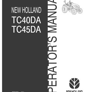 New Holland TC40DA, TC45DA Tractor Operator Owners Operation Manual | Instant PDF Download image 3