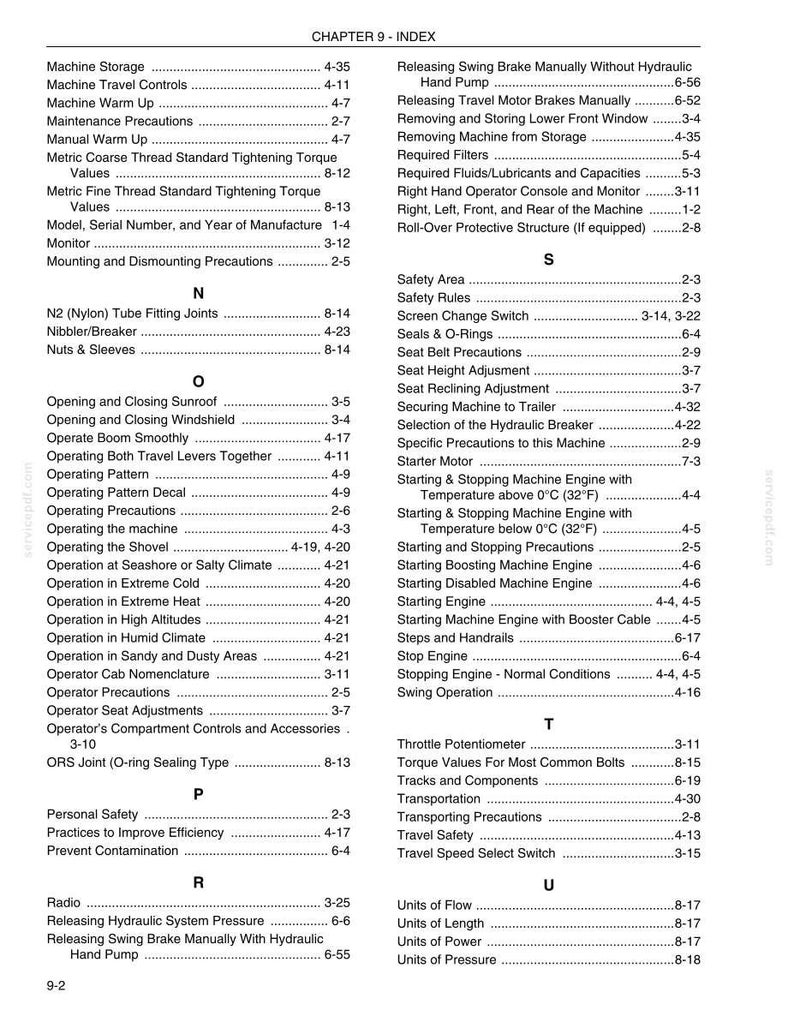 Kobelco 235SR Tier 4 Hydraulic Excavator Operator Owners Operation Manual | Instant PDF Download image 11