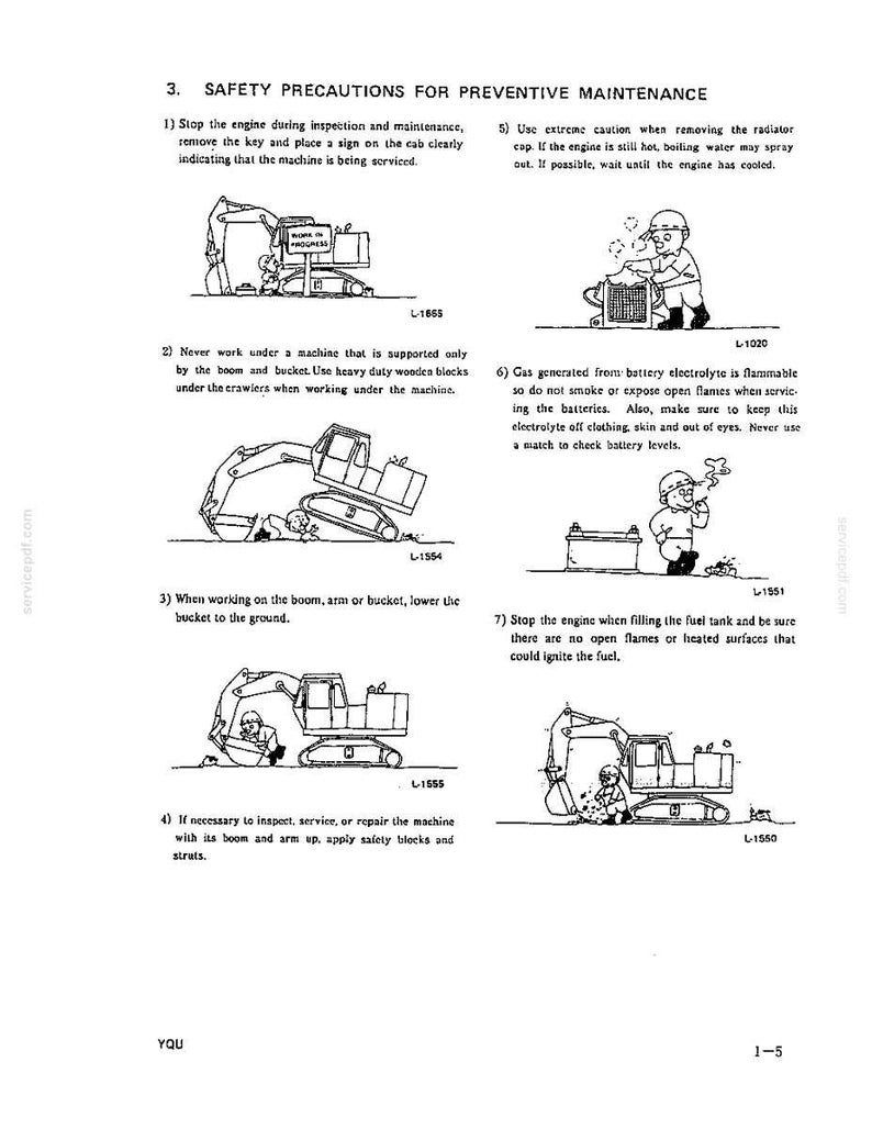 Kobelco MD200BLC Hydraulic Excavator Operator Owners Operation Manual | Instant PDF Download image 3