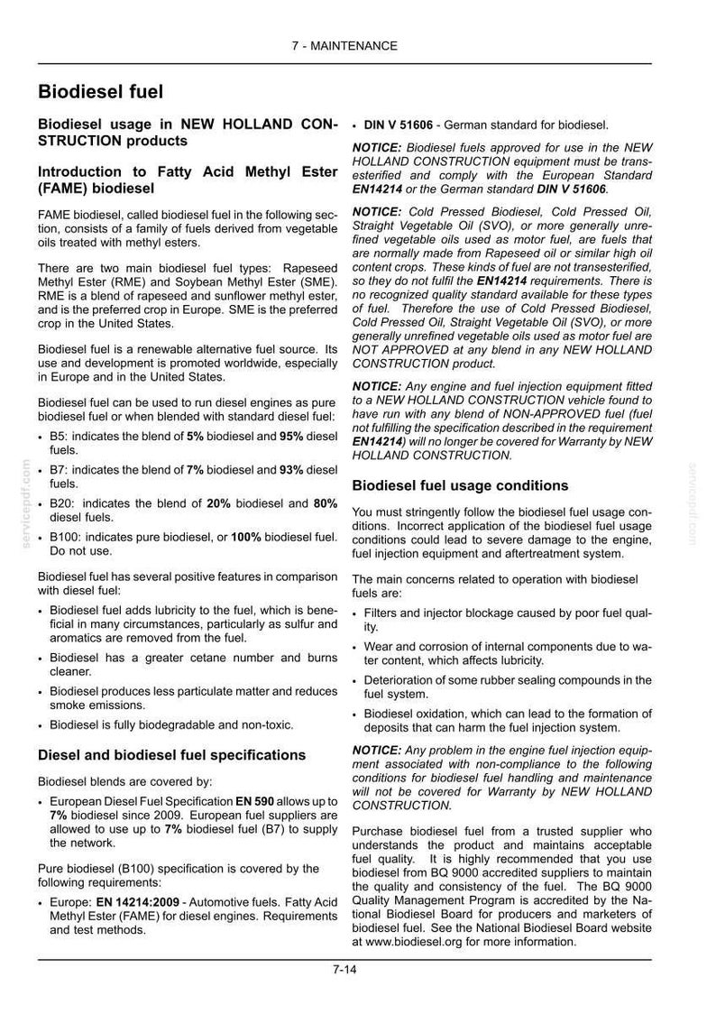 New Holland W130C Tier 3 Wheel Loader Operator Owners Operation Manual | Instant PDF Download image 8