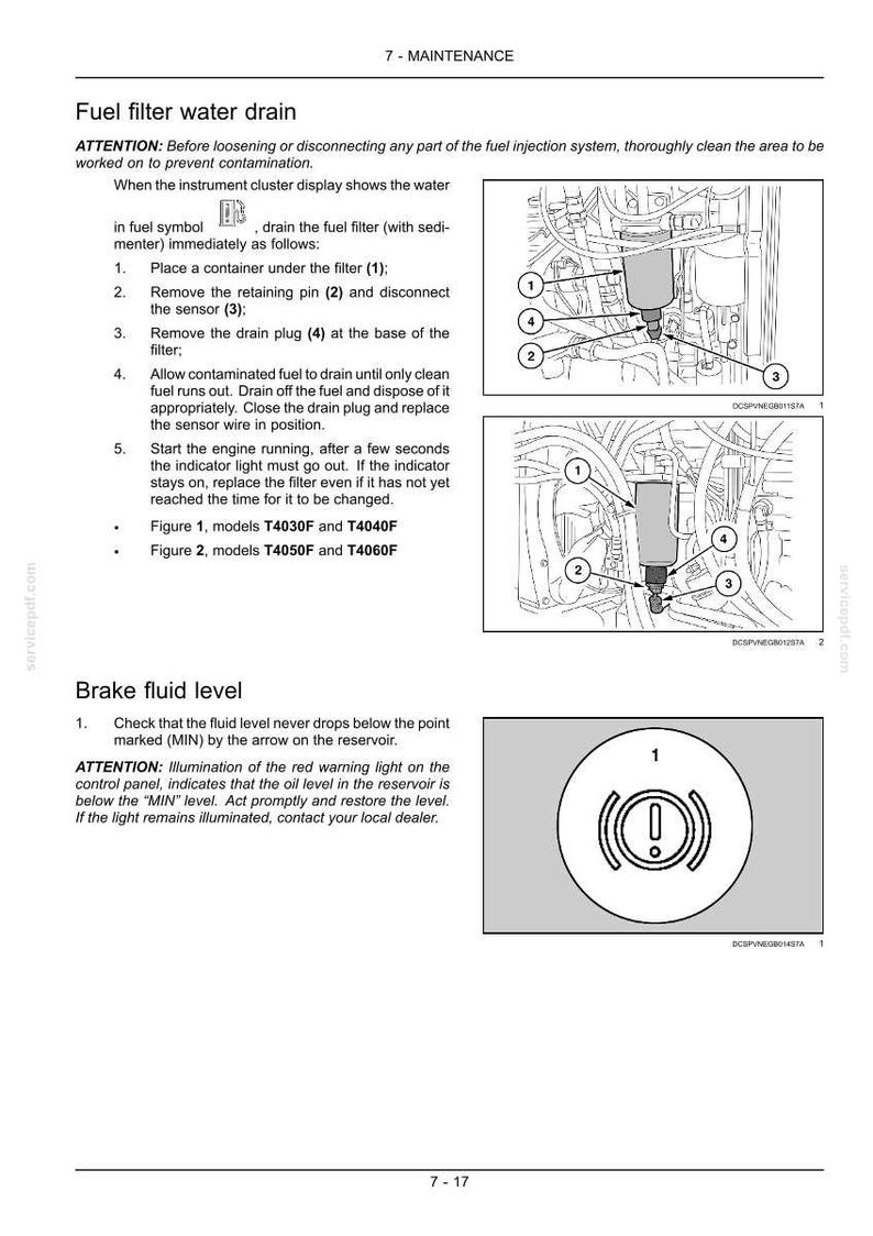 New Holland T4030f, T4040f, T4050F, T4060F Tractor Operator Owners Operation Manual | Instant PDF Download image 8
