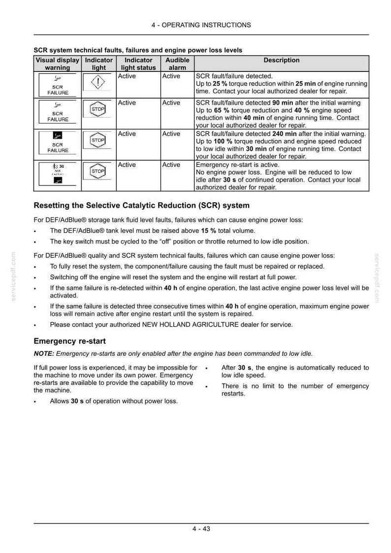 New Holland T8.275, T8.300, T8.330, T8.360, T8.390 Tractor Operator Owners Operation Manual | Instant Pdf Download image 5