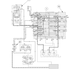 May include: A detailed technical diagram with various components and labels, including numbers 1, 15, 22, and 81. The diagram features lines, shapes, and text, with labels such as P1, PT, PP, PA, and P2. The document number is 8020-17.