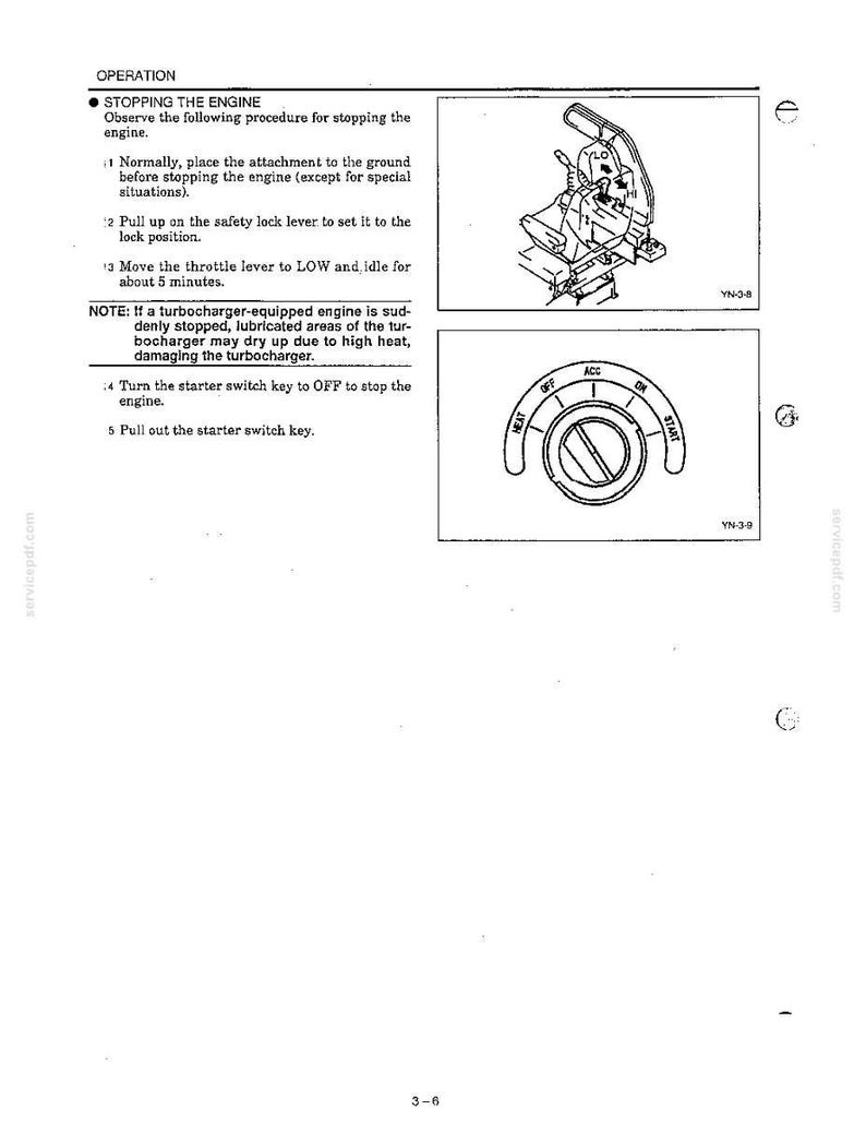 Kobelco Sk100v, SK120V, SK120LCV Hydraulic Excavator Operator Owners Operation Manual | Instant PDF Download image 3