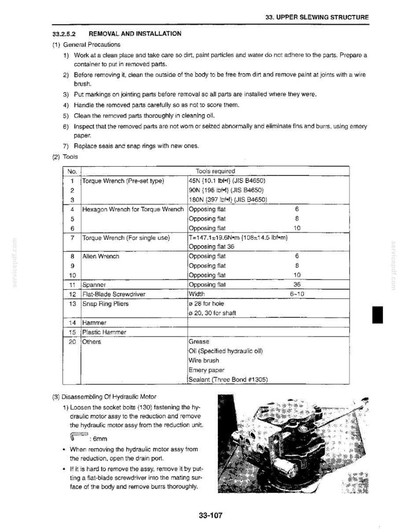 Kobelco SK50SR-3 Hydraulic Excavator Service Repair Workshop Manual | Instant PDF Download image 7