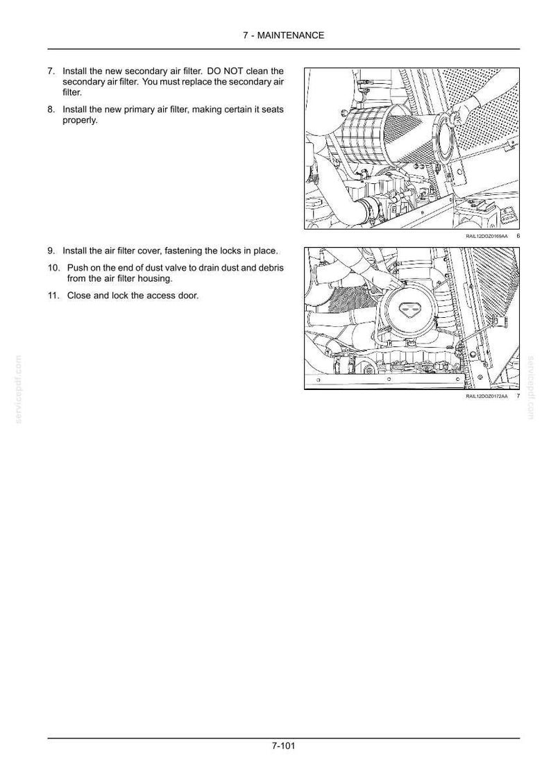 New Holland D150C Tier 2 Crawler Dozer Operator Owners Operation Manual | Instant PDF Download image 10