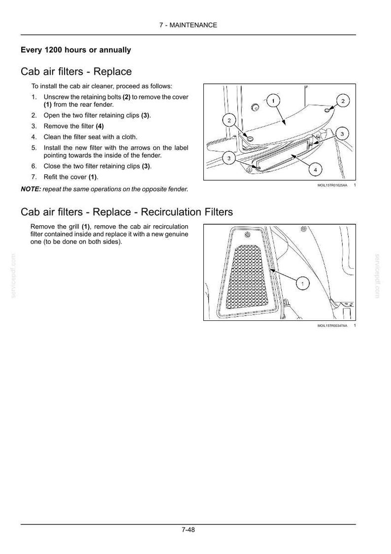 New Holland T4.90, T4.100, T4.110, T4.120 Tractor Operator Owners Operation Manual | Instant Pdf Download image 9