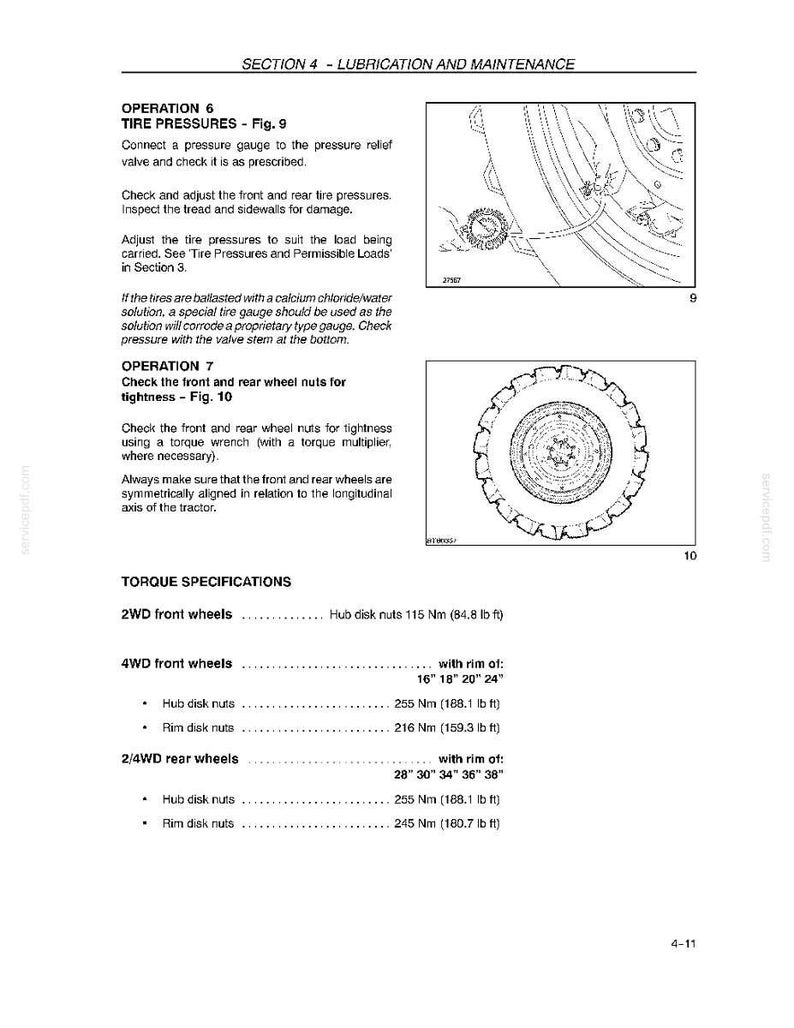 New Holland Td5010, Td5020, Td5030, TD5040, TD5050 Tractor Operator Owners Operation Manual | Instant PDF Download image 8