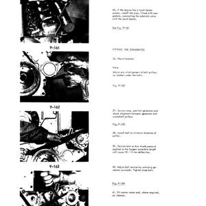May include: Black and white technical manual page with the title "DEUTZ" and the model numbers "B/FL 911/912/W/913". The page includes diagrams and instructions for engine maintenance and generator fitting, with figures labeled 9-161, 9-162, 9-163, and 9-164.