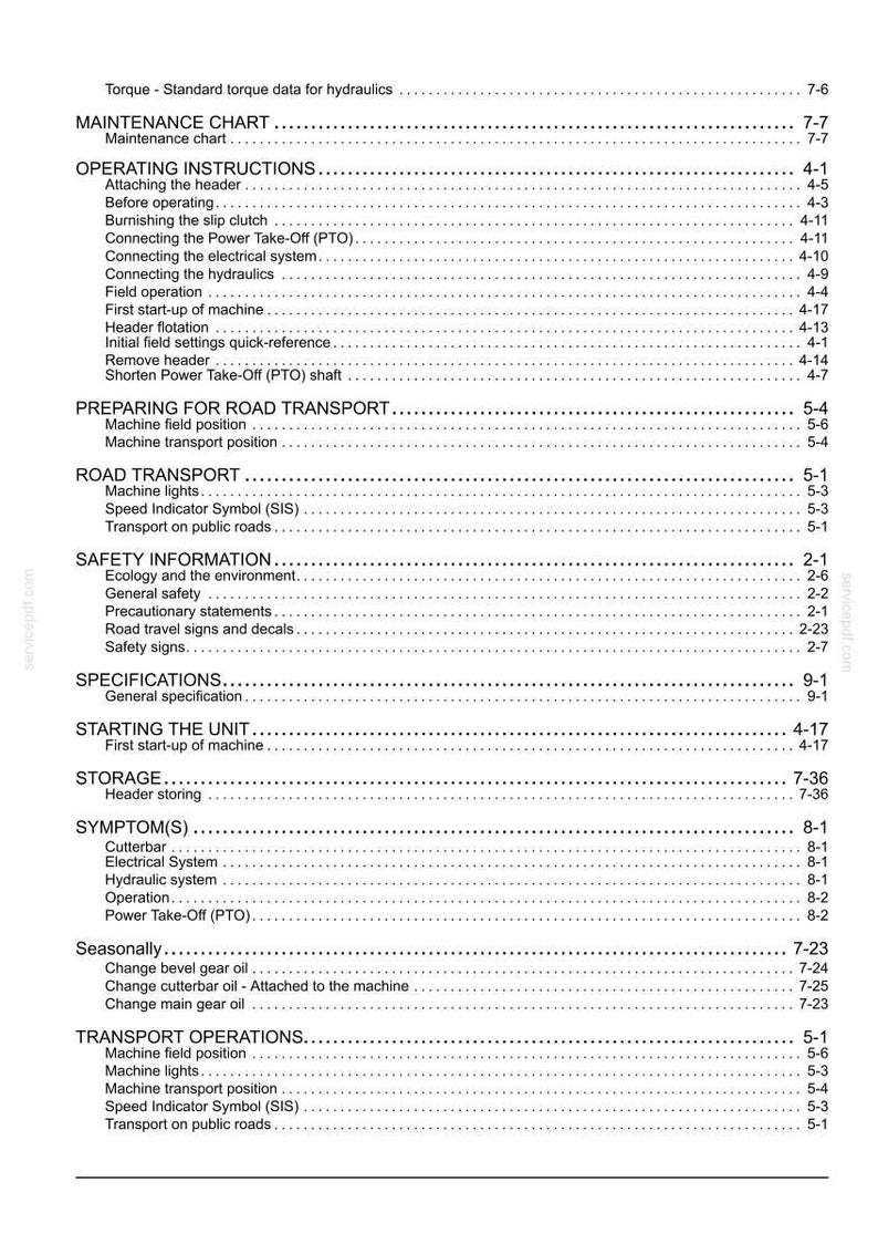 New Holland MegaCutter 530 Tractor Mounted Disc Mower-Conditioner Operator Owners Operation Manual | Instant PDF Download image 11