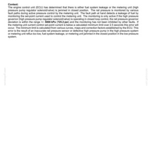 Op de afbeelding: Een technisch document met foutcode 3141, met betrekking tot de brandstofstroom in een elektrisch systeem. De tekst legt het probleem uit van de stroom van de meeteenheid die lager is dan de berekende limiet, met technische informatie.