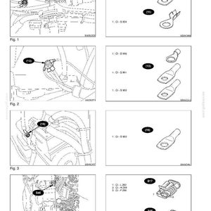 May include: A technical diagram titled 4009-44 Plug positions and pin assignments, featuring black and white line drawings of electrical components, ring terminals, and multi-pin connectors labeled with reference numbers 11, 13, 16, B17, and S46.