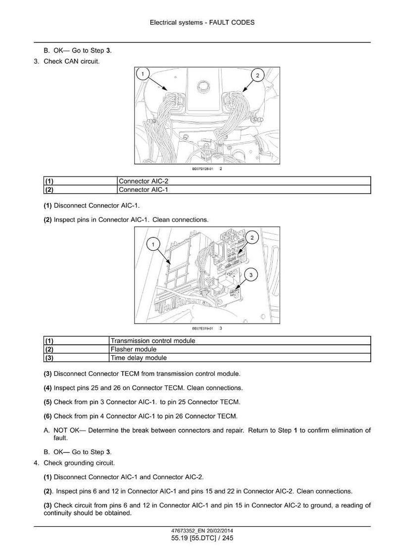May include: Diagram of electrical systems fault codes, with labeled connectors and modules. Includes instructions for checking circuits and connectors, with diagrams and text. The document is dated February 20, 2014.