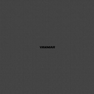 May include: A dark gray, textured background featuring the word YANMAR centered in the middle. At the bottom, the text YANMAR CO., LTD. is displayed in a bold, dark font. The overall appearance is uniform with a fine, horizontal line pattern.