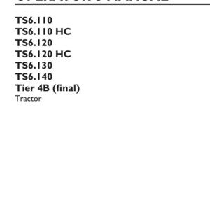 New Holland Ts6.110, Ts6.120, Ts6.130, Ts6.140 HC Tier 4B (slutgiltig) Traktorförarens bruksanvisning | Direkt PDF-nedladdning bild 3