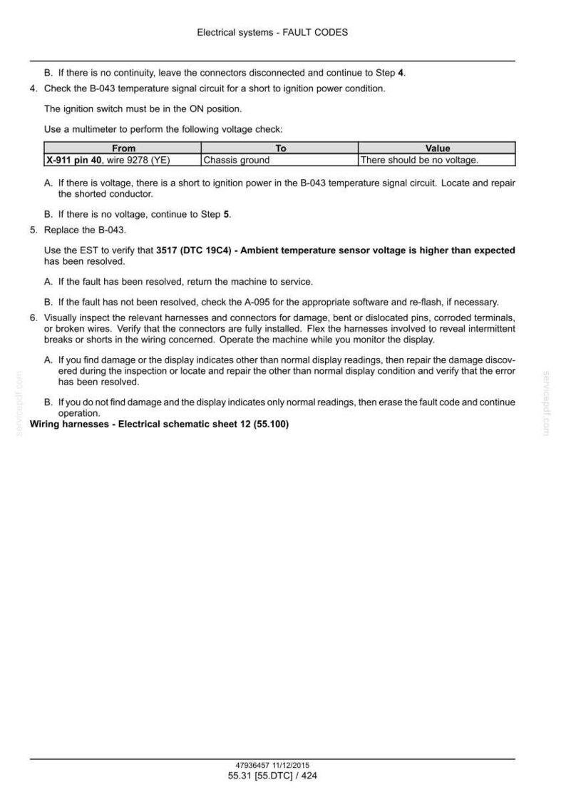 Steyr 6185 CVT, 6200 CVT, 6220 CVT, 6240 CVT Stage IV Tractor Service Reparatie Werkplaatshandboek | Directe pdf-download | Markt: Europa afbeelding 8