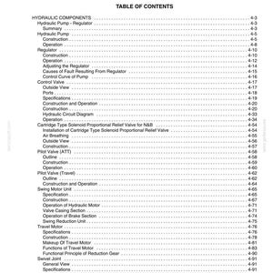 Kobelco ED150 Blade Runner Acera SR Tier 3 Excavator Dozer Service Repair Workshop Manual | Instant PDF Download image 5
