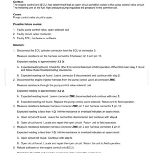Op de afbeelding: Technisch document met foutcodes voor elektrische systemen, met name de 3137-Meetunit - Open belasting. Bevat context, oorzaken, mogelijke faalmodi en een stapsgewijze oplossing voor probleemoplossing.