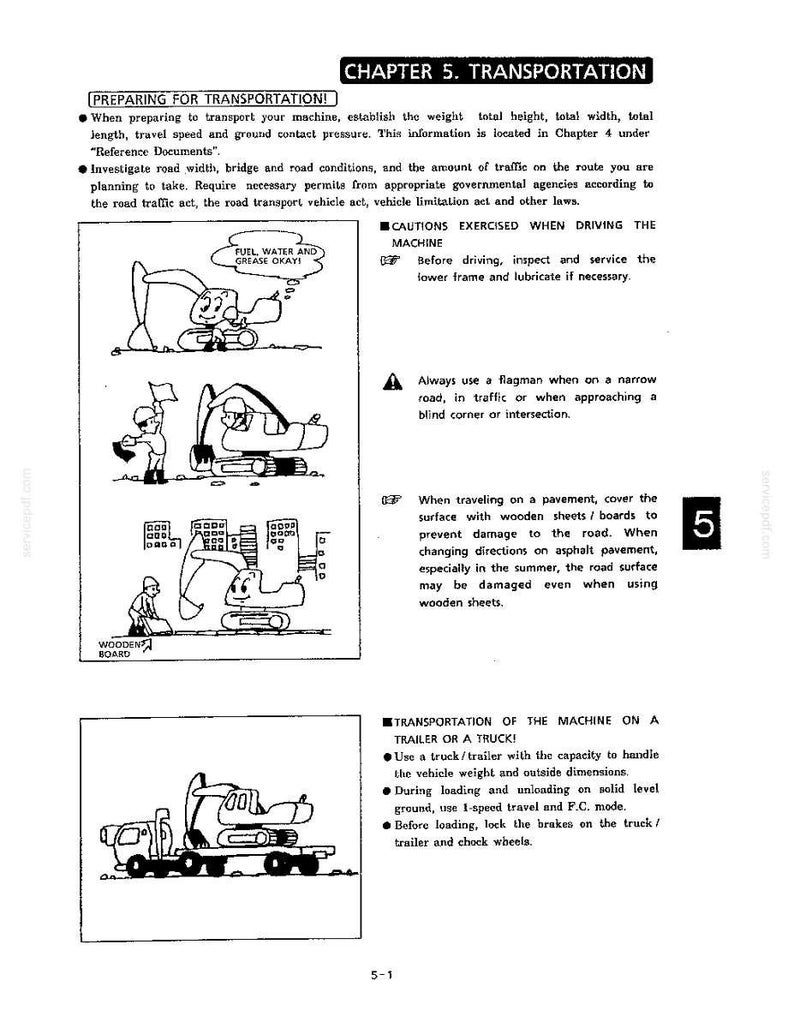 Kobelco SK200, SK200LC Hydraulic Excavator Operator Owners Operation Manual | Instant PDF Download 画像 7