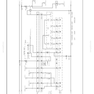 May include: Diagram of a vehicle's electrical system, labeled "SECTION 10 - ELECTRICAL SYSTEM." The diagram includes components like the steering column, horn, lights, and various electrical connections, with text labels and reference numbers.
