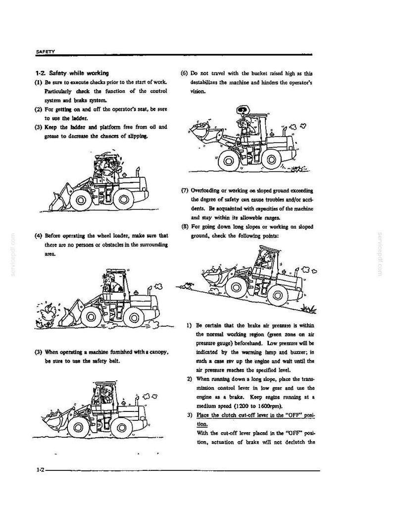 Kobelco LK500 Wheel Loader Operator Owners Operation Manual | Instant PDF Download imagen 10