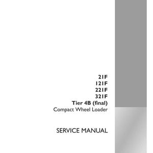 May include: A white service manual for a Compact Wheel Loader, with the text "Tier 4B (final)" and "SERVICE MANUAL". The Case Construction logo is in the bottom right corner. The manual's part number is 47829079B.