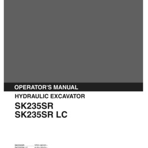 Kobelco Sk235sr, SK235SR LC Hydraulic Excavator Operator Owners Operation Manual | Instant PDF Download image 2