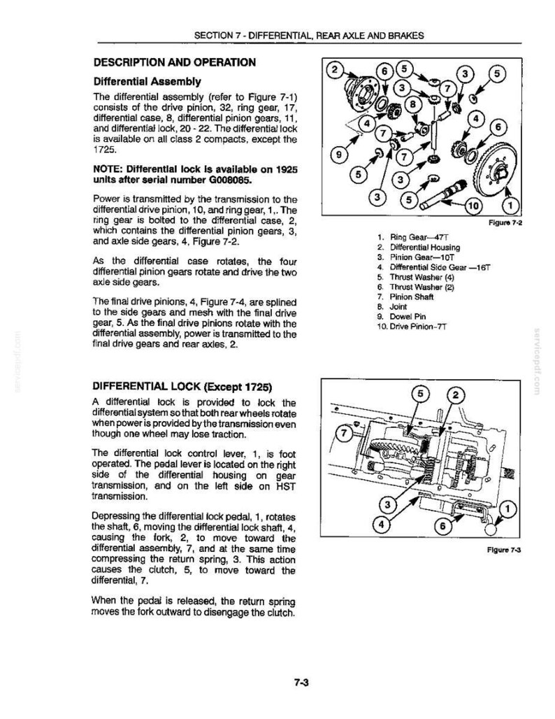 Manual de servicio y reparación para tractores New Holland 1530, 1630, 1725, 1925, Tc25, Tc25d, Tc29, Tc29d, TC33, TC33D / Descarga instantánea en PDF imagen 8