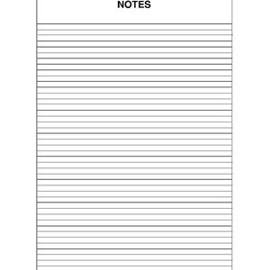Peut inclure: Une page blanche lign&eacute;e pour prendre des notes, avec le mot "NOTES" en haut. La page provient de la "SECTION 90 - CAB - CHAPITRE 43". En bas, on trouve les num&eacute;ros "604.56.061.60 09/2000" et "LB 75-115".