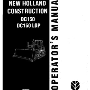 Manual de operación y mantenimiento para el operador de la New Holland DC150, DC150 LGP Construction / Descarga instantánea en PDF imagen 3