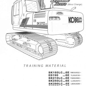 Kobelco Sk160lc-6e, Ed190-6e, Sk210lc-6e, Sk250lc-6e, Sk290lc-6E, SK330LC-6E Hydraulic Excavator Service Repair Workshop Manual image 3
