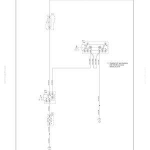 May include: A technical electrical schematic diagram titled Section 55 - Electrical System - Chapter 1, Air Conditioning - S/N D204599 and above, All Markets. The black and white line drawing displays circuit paths, component symbols, and text labels.